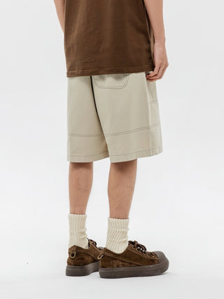 Contrast Cargo Shorts