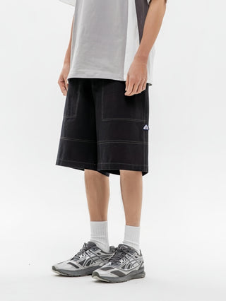 Contrast Cargo Shorts