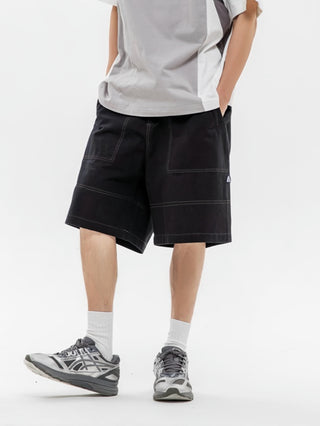 Contrast Cargo Shorts