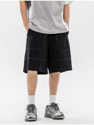 Contrast Cargo Shorts