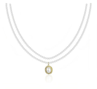 Double Layer Pearl Necklace