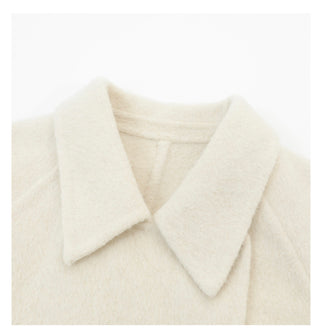 Handmade Angora Wool Double-Faced Short Coat