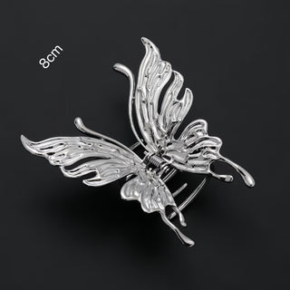 Textured Metal Butterfly Claw Clip