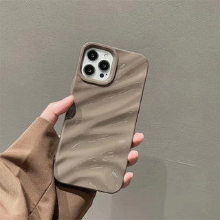 Protect in Style: 3D Wave Pattern Phone Cover