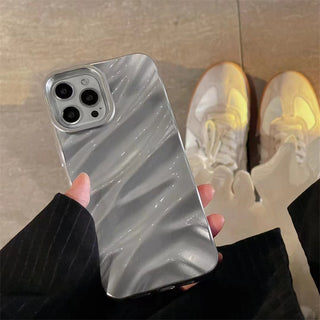 Protect in Style: 3D Wave Pattern Phone Cover