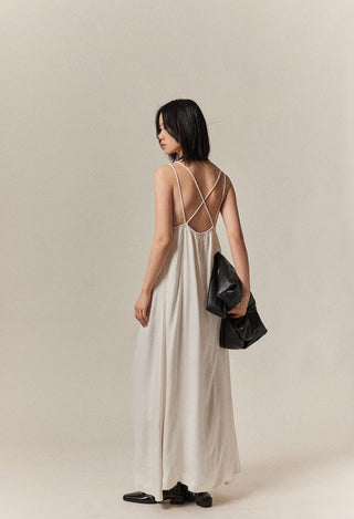 Lace-Trimmed Slip Dress