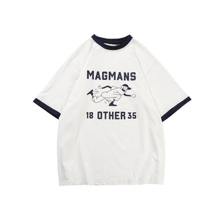 Magmans Contrast Trim Printed T-shirt