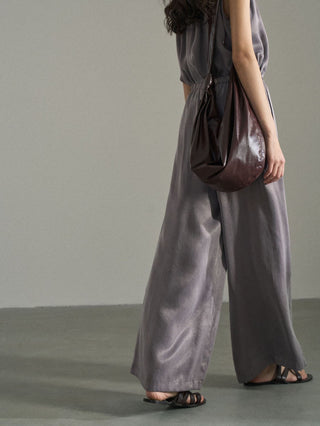 Wide Leg Satin Pants