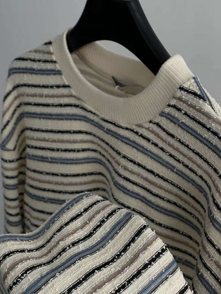 Striped Long-sleeve Sweatshirt