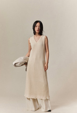 Wool Ribbed Dress