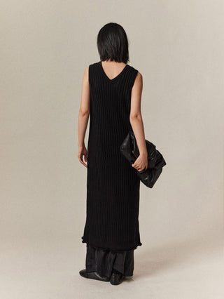 Wool Ribbed Dress