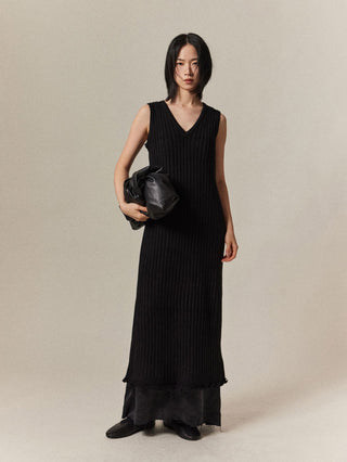 Wool Ribbed Dress