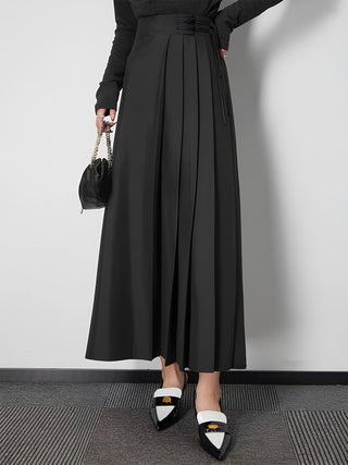 Pleated Maxi Skirt